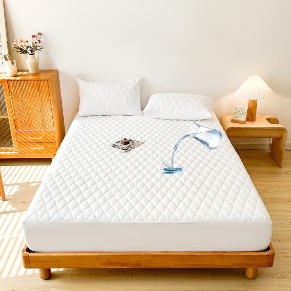 Waterproof Quilted Mattress Protector Deep Pocket Fit