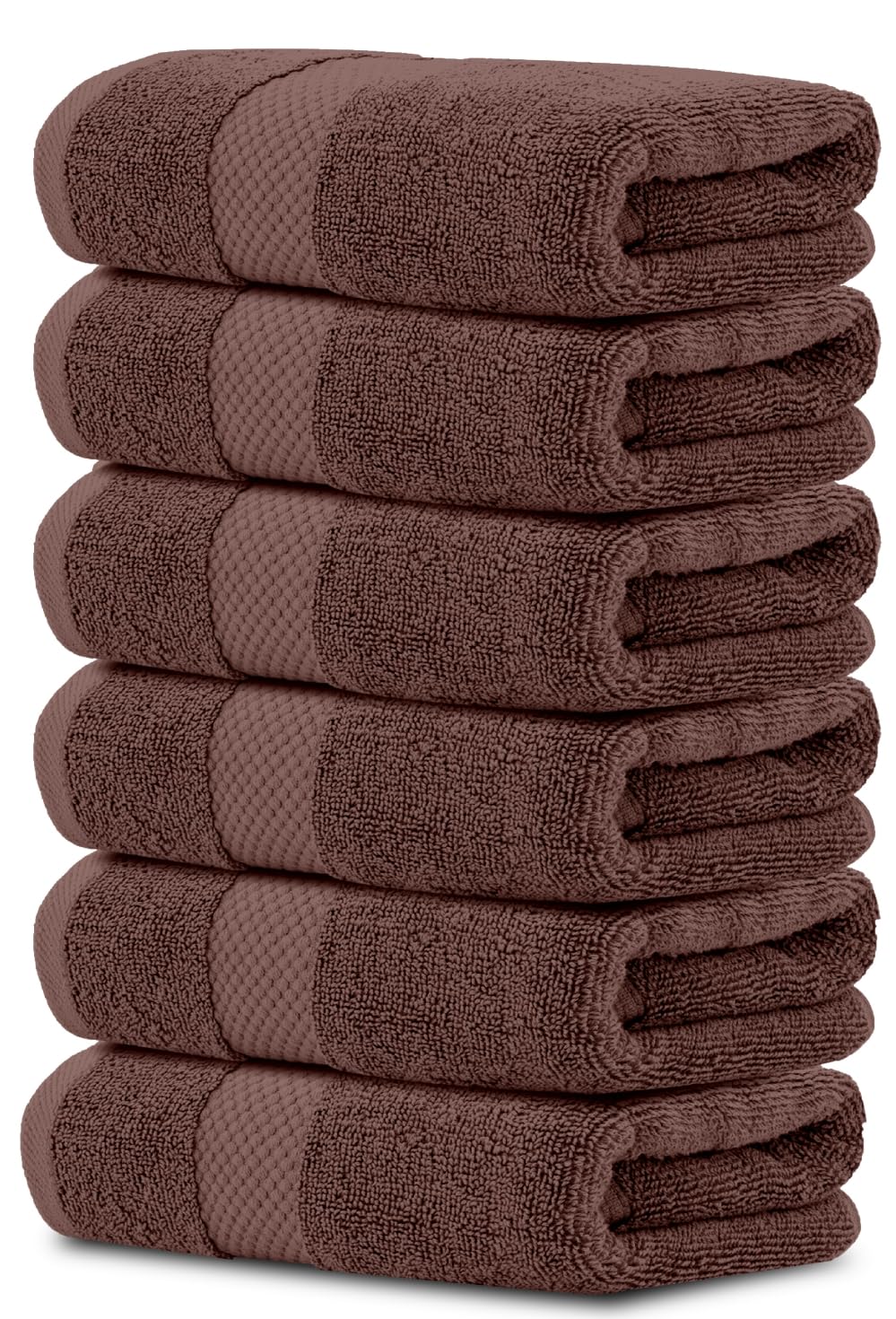 Luxury Cotton Hand Towel Set Hotel Spa 6-Pack