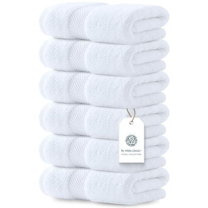 Luxury Cotton Hand Towel Set Hotel Spa 6-Pack