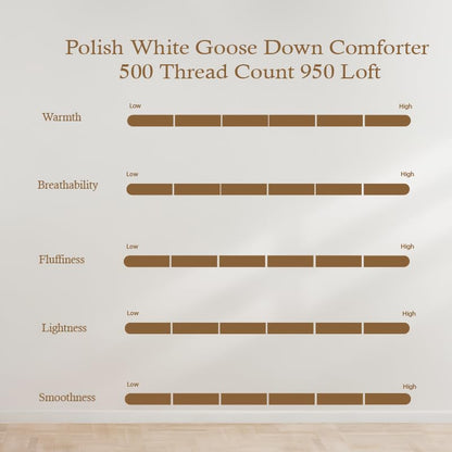 Polish Goose Down Duvet Insert 950 Fill Power