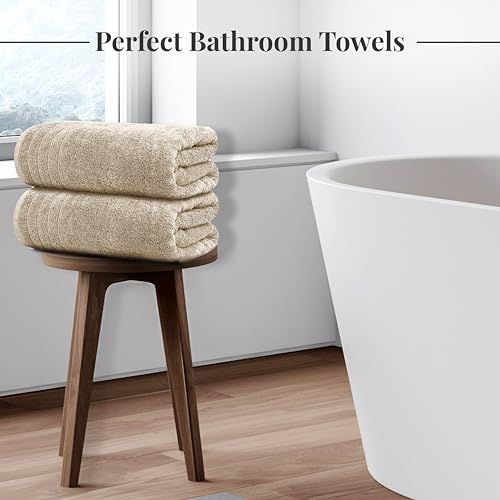 Extra Large Cotton Bath Towels Soft Quick-Dry 4-Pack
