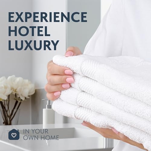 Luxury Cotton Hand Towel Set Hotel Spa 6-Pack