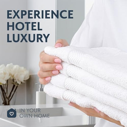Luxury Cotton Hand Towel Set Hotel Spa 6-Pack