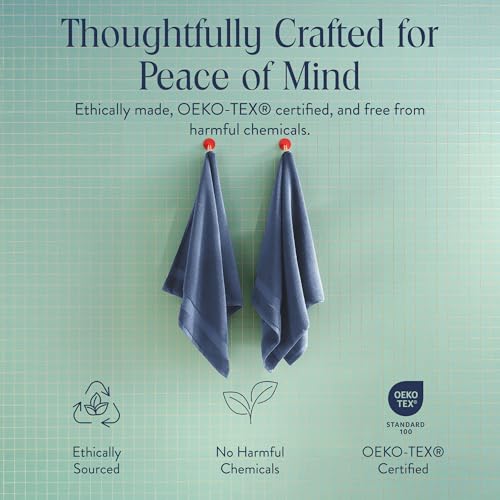 Super Plush Cotton Bath Towels Aloe Collection