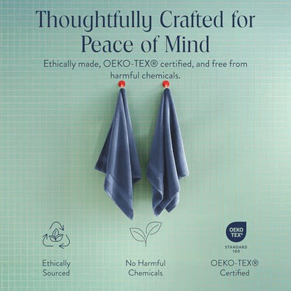 Super Plush Cotton Bath Towels Aloe Collection
