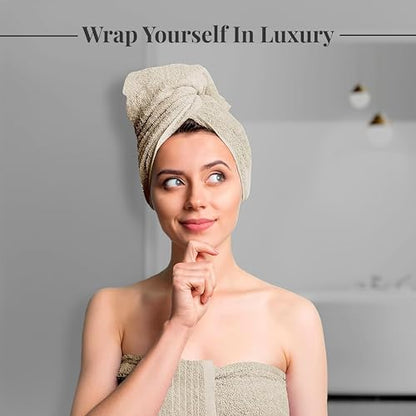 Extra Large Cotton Bath Towels Soft Quick-Dry 4-Pack