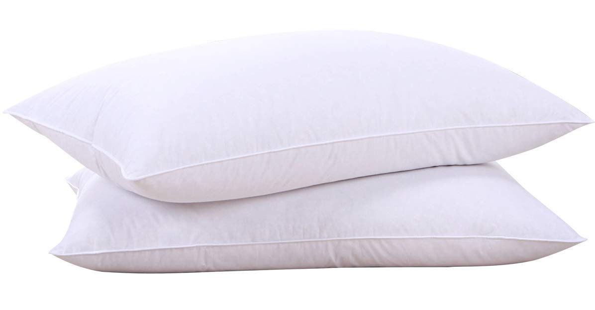 Goose Feather and Down Bed Pillow Inserts Soft