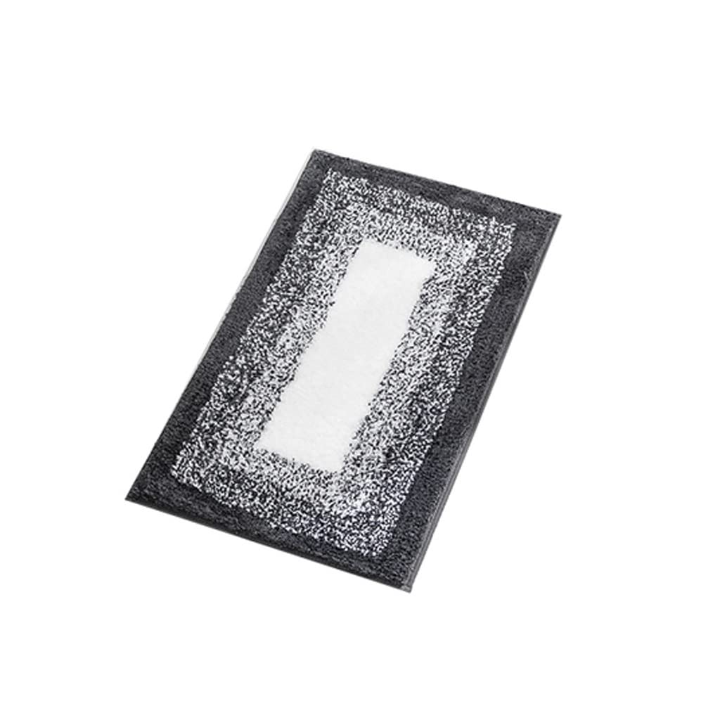 Gradient Microfiber Bath Rug Set with Non-Slip Backing