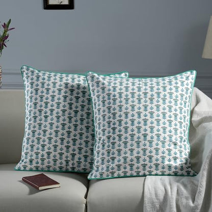 Block Print Cotton Decorative Cushion Cover Set
