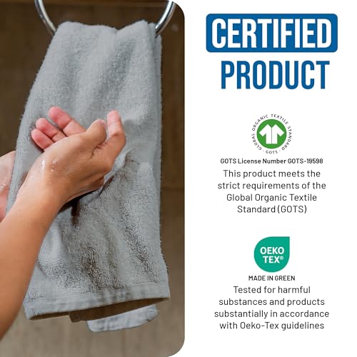 Pack of 4 Organic Cotton Hand Towels