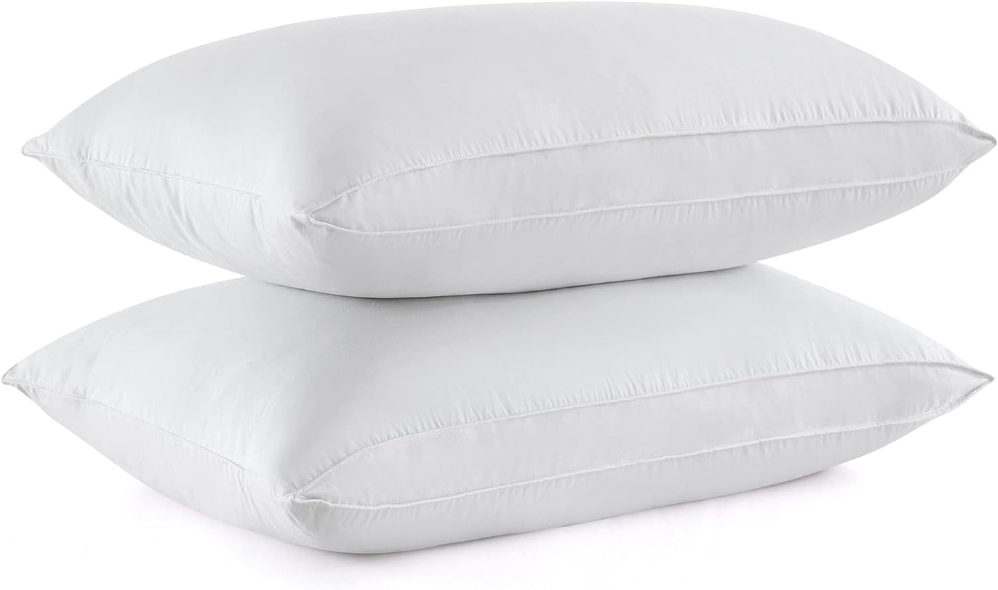 Goose Feather and Down Bed Pillow Inserts Soft