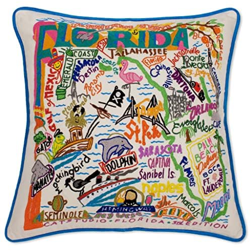 Midwest City Embroidered Decorative Throw Pillow