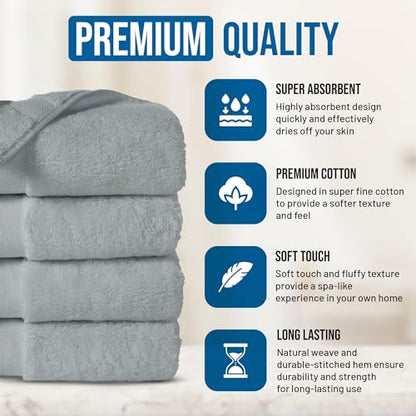 Pack of 4 Organic Cotton Hand Towels