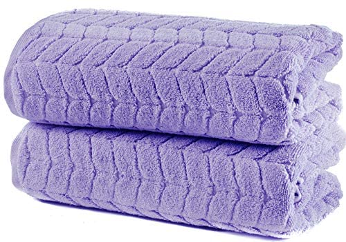 Turkish Cotton Towel Set Soft Plush Jacquard Design