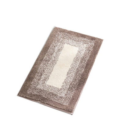 Gradient Microfiber Bath Rug Set with Non-Slip Backing