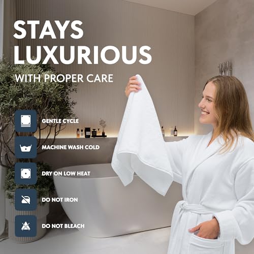 Luxury Cotton Hand Towel Set Hotel Spa 6-Pack