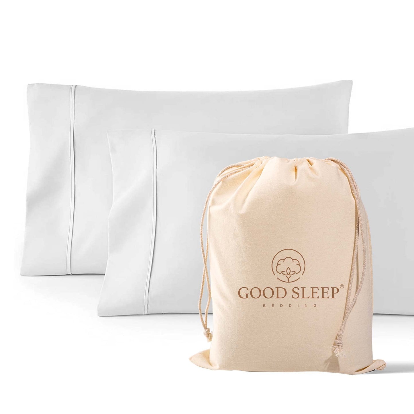 Egyptian Cotton Pillowcase Set 1000 Thread Count