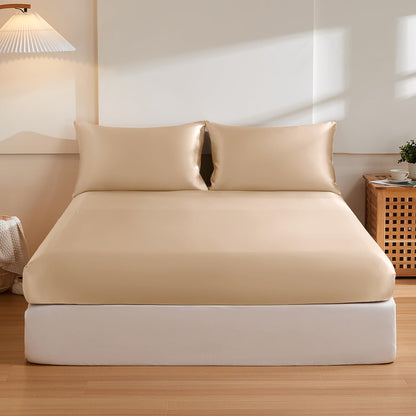 Mulberry Silk Fitted Sheet Set with Deep Pocket