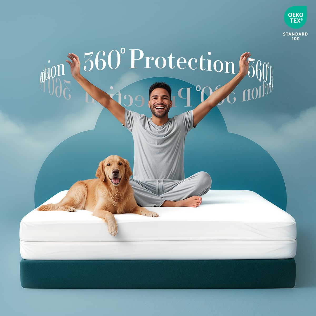 Waterproof Zippered Mattress Encasement Bed Protection