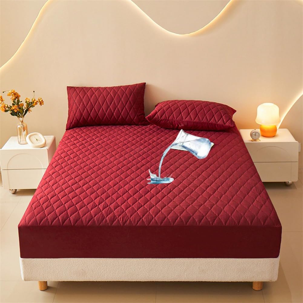 Waterproof Quilted Mattress Protector Deep Pocket Fit