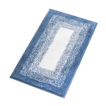 Gradient Microfiber Bath Rug Set with Non-Slip Backing