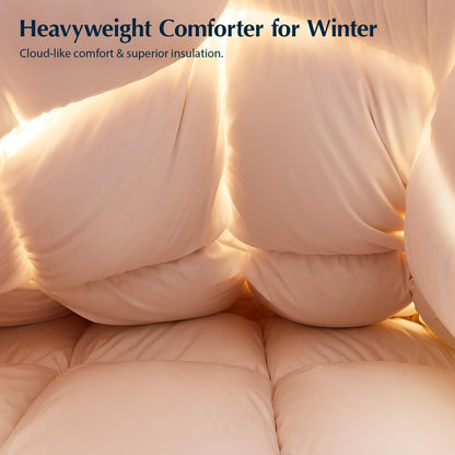 Goose Down Fiber Duvet Insert Heavyweight Comforter