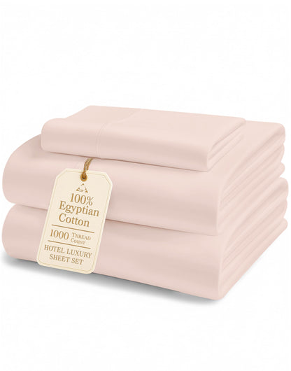 Egyptian Cotton Sheet Set 1000 Thread Count Soft