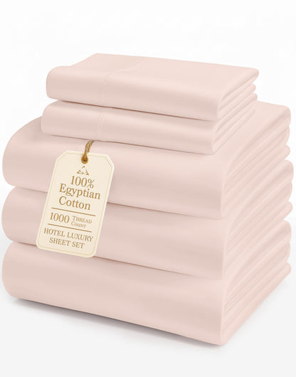 Egyptian Cotton Sheet Set 1000 Thread Count Soft