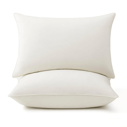 Goose Feather and Down Bed Pillow Inserts Soft