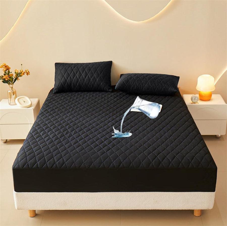Waterproof Quilted Mattress Protector Deep Pocket Fit