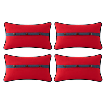 Outdoor Decorative Pillow Set for Patio Couch