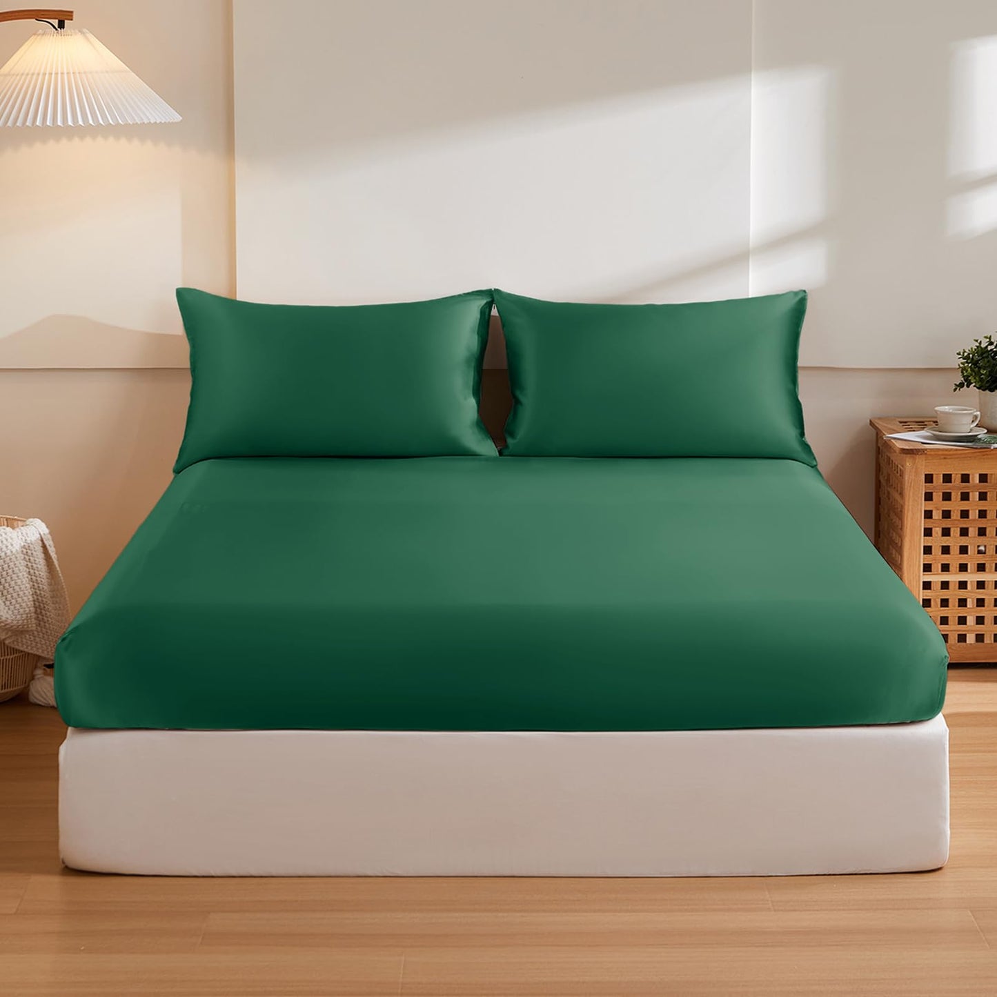 Mulberry Silk Fitted Sheet Set with Deep Pocket