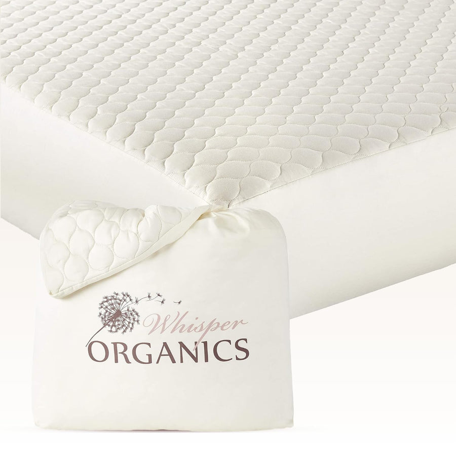 Organic Cotton Mattress Pad Breathable Quilted Cover