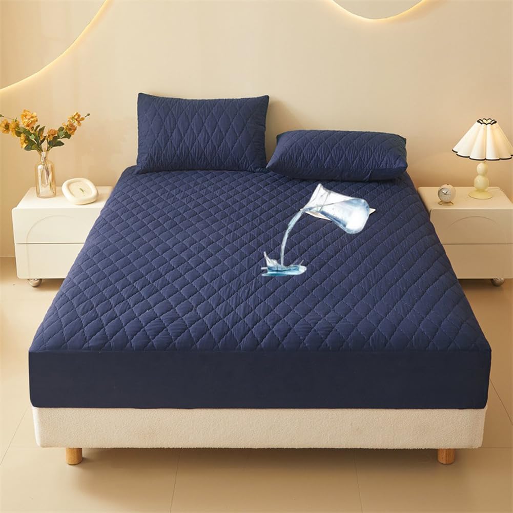 Waterproof Quilted Mattress Protector Deep Pocket Fit