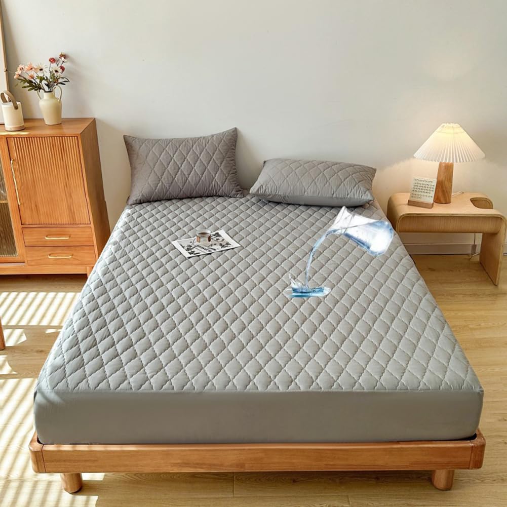 Waterproof Quilted Mattress Protector Deep Pocket Fit