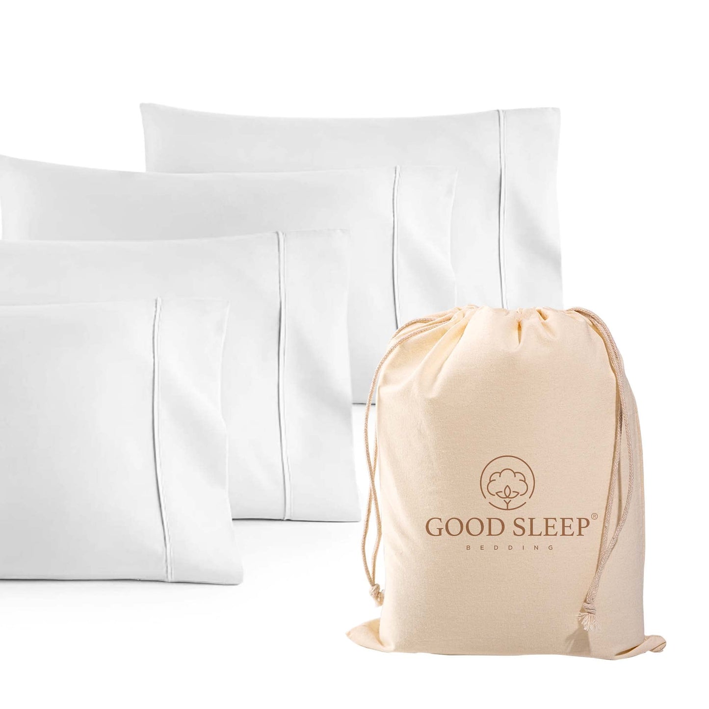 Egyptian Cotton Pillowcase Set 1000 Thread Count