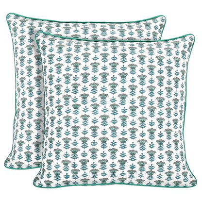Block Print Cotton Decorative Cushion Cover Set
