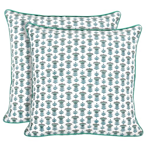 Block Print Cotton Decorative Cushion Cover Set