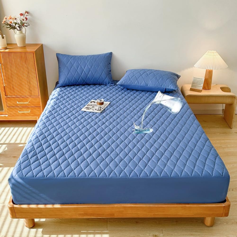 Waterproof Quilted Mattress Protector Deep Pocket Fit