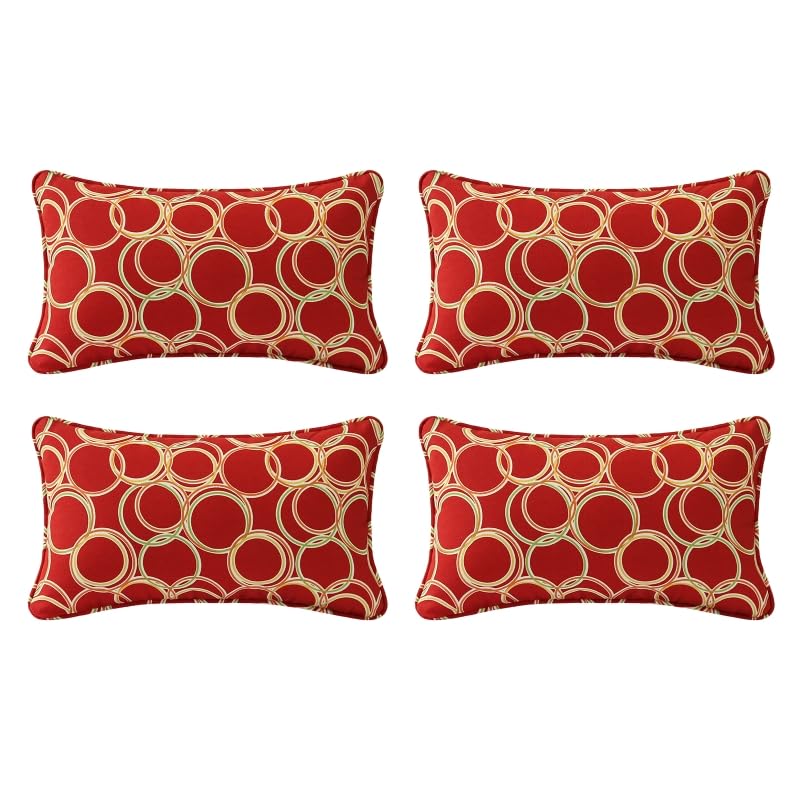 Outdoor Decorative Pillow Set for Patio Couch