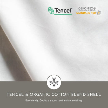 Goose Down Duvet Insert with Organic Cotton Shell