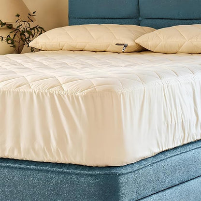 Natural Wool Mattress Protector Thermoregulating Cover