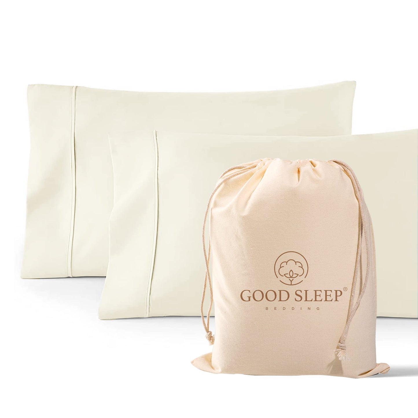 Egyptian Cotton Pillowcase Set 1000 Thread Count