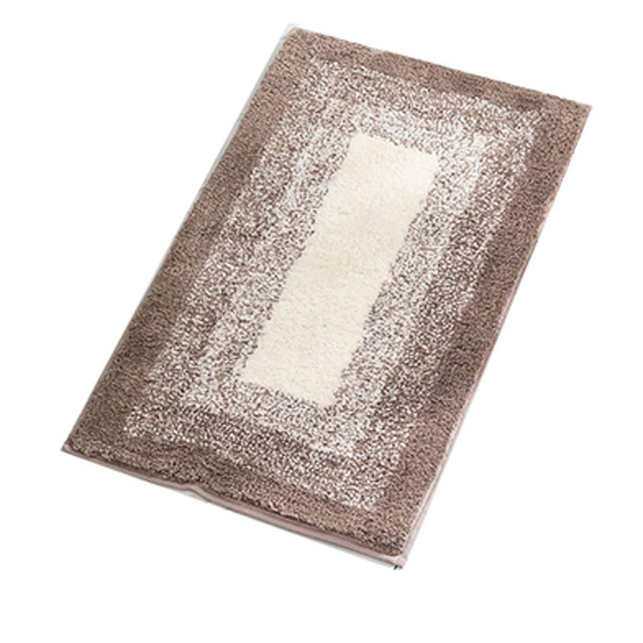 Gradient Microfiber Bath Rug Set with Non-Slip Backing