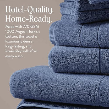 Super Plush Cotton Bath Towels Aloe Collection