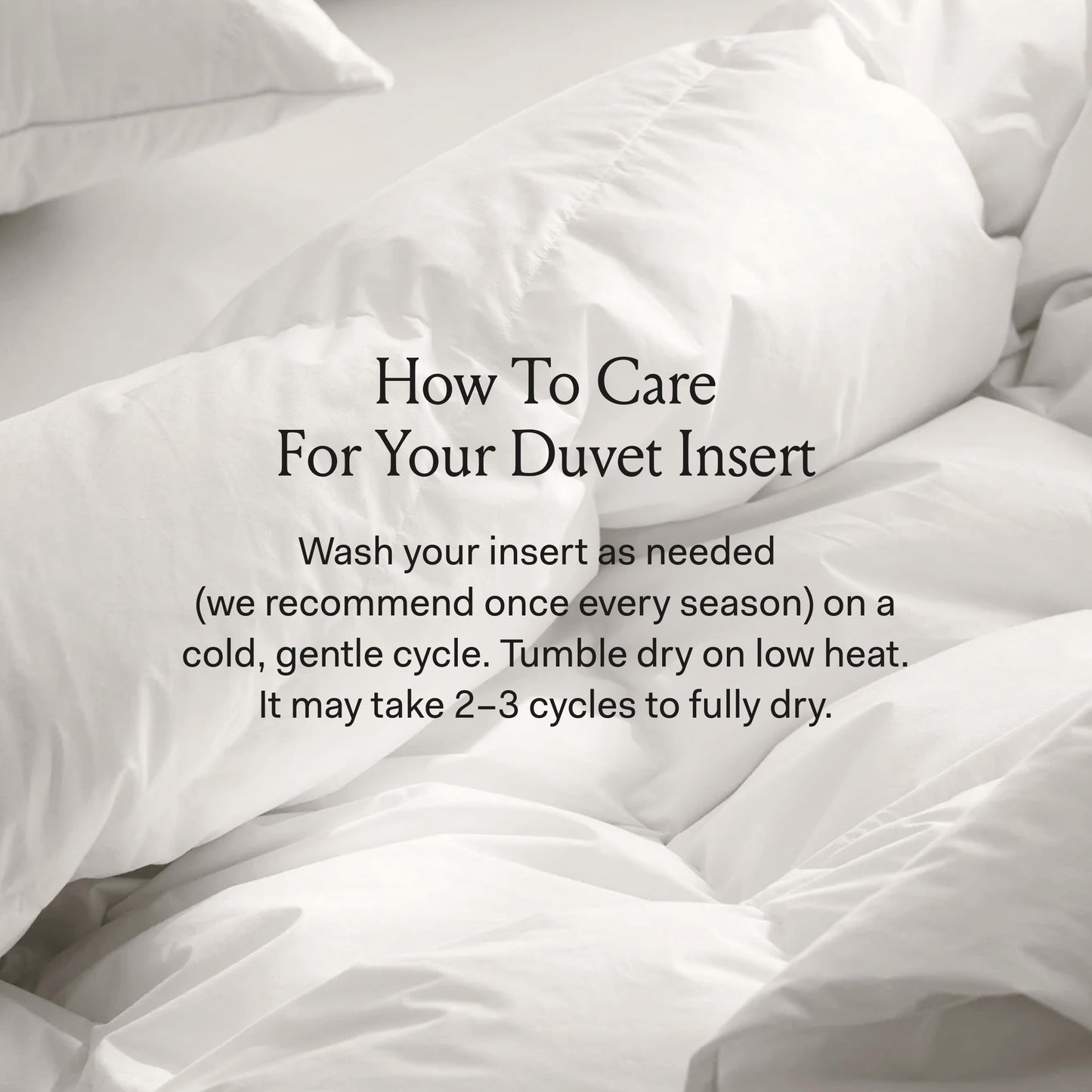 Organic Cotton Down Duvet Insert Luxury Comfort