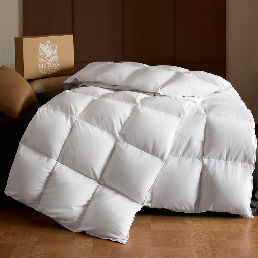 Goose Down Fiber Duvet Insert Soft Cooling Comfort