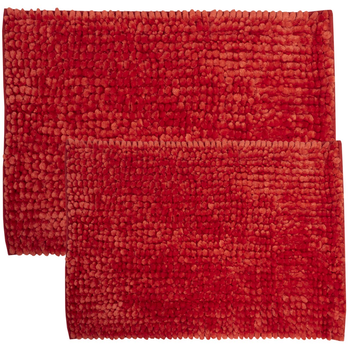 Butter Chenille Bath Rug Set with Non-Slip Backing