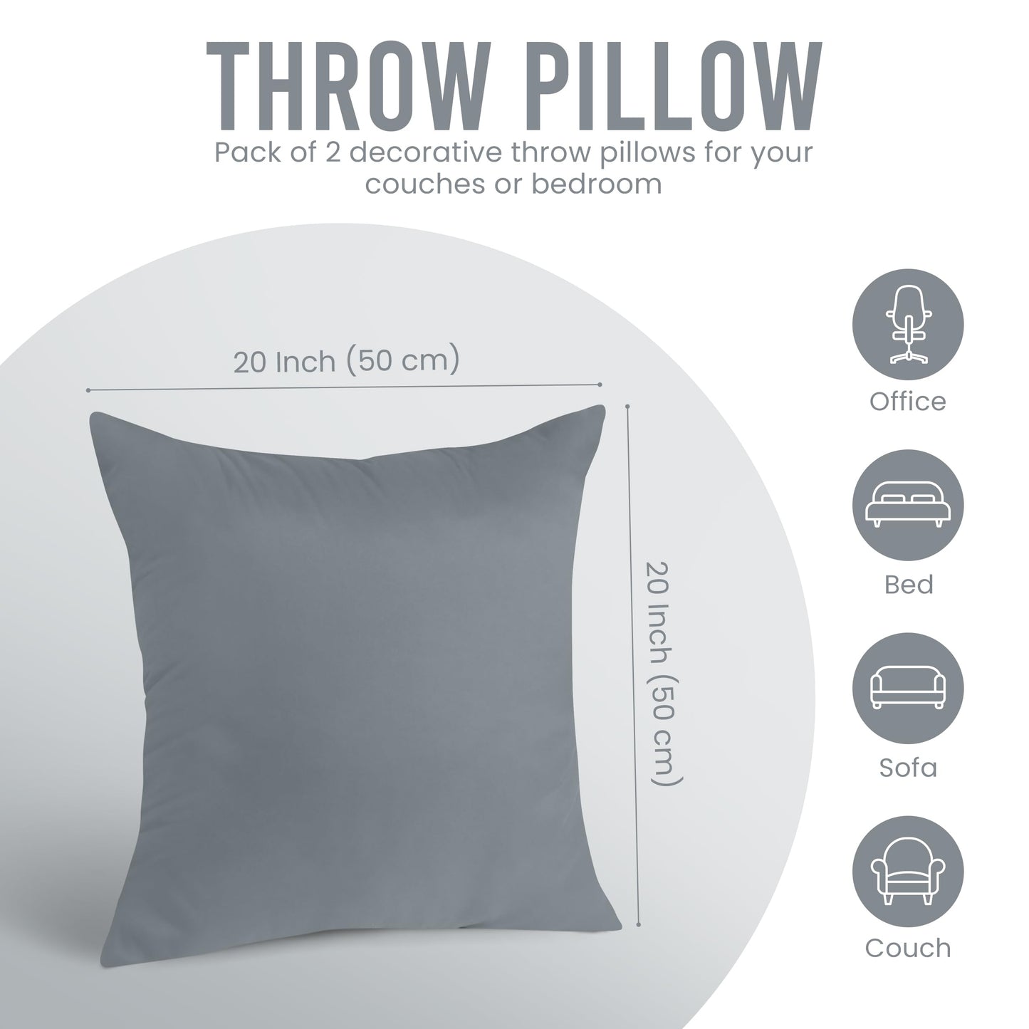 Decorative Throw Pillow Inserts Soft Fluffy Support