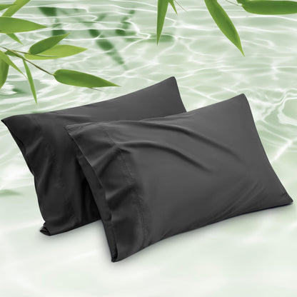 Cooling Bamboo Pillowcase Set Soft Breathable Cover